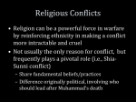 Religious Conflict over Space