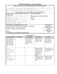 Performance Task Template