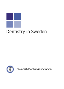Dentistry in Sweden