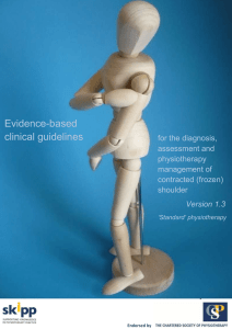 Evidence-based clinical guidelines
