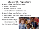 Chapter 15: Populations