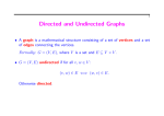 Directed and Undirected Graphs