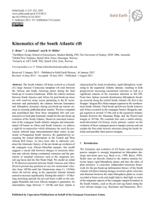 Kinematics of the South Atlantic rift