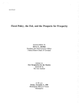 Fiscal Policy, The Fed, and the Prospects for Prosperity : Seminar on