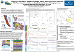 Geochemical relationships between volcanic and plutonic upper to