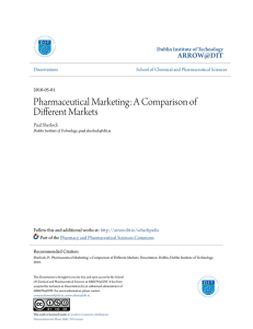 Pharmaceutical Marketing: A Comparison of Different