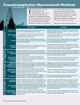 Evapotranspiration Measurement Methods