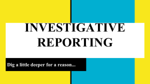 investigative reporting