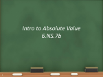 absolute value - Brighten Academy​Middle School