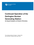 Continued Operation of the Darlington Nuclear Generating Station: