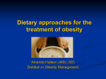 Dietary approaches for the treament of obesity
