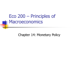 Eco 200 – Principles of Macroeconomics