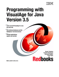 Programming with VisualAge for Java Version 3.5