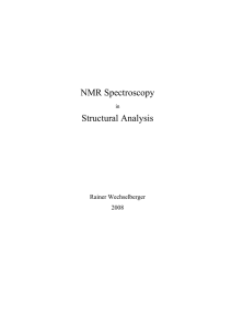 NMR Spectroscopy Structural Analysis