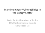 Maritime Cyber Vulnerabilities in the Energy Domain