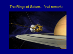 The Rings of Saturn…final remarks