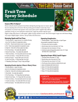 Fruit Tree Spray Schedule