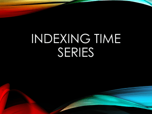 Indexing Time Series