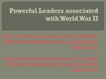 Powerful Leaders associated with World War II - pams