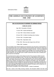 the german occupation of guernsey 1940 –1945