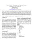 Patient Health Monitoring and Alarming Wireless Sensor Network