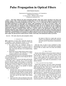 Pulse Propagation in Optical Fibers