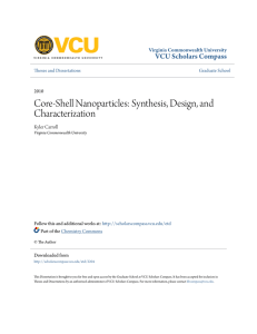 Core-Shell Nanoparticles: Synthesis, Design, and Characterization