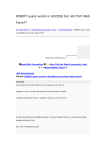 INSERT query works in ACCESS but not from Web Form