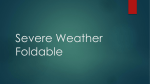 Severe Weather Foldable