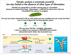 Genetic analysis is extremely powerful, but also limited in the