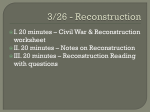 Reconstruction - History with Mr. Bayne