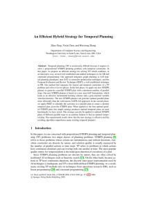 An Efficient Hybrid Strategy for Temporal Planning