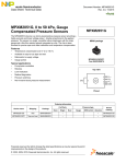 MPXM2051G, 0 to 10 kPa, Gauge Compensated Pressure Sensor