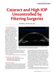 Cataract and High IOP Uncontrolled by Filtering Surgeries