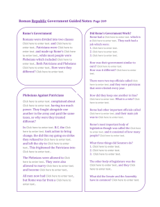 Roman Republic Government Guided Notes