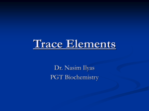 Trace Elements - MBBS Students Club