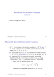 Probability and Random Processes Measurable Extended Real