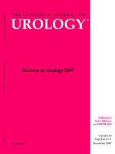 Masters in Urology 2007 - The Canadian Journal of Urology