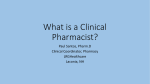 What is a Clinical Pharmacist?