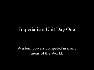 Imperialism Learning Packet 2013-2014