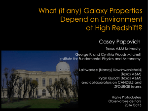 (if any) Galaxy Properties Depend on Environment at High Redshift?