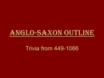 Anglo-Saxon Outline