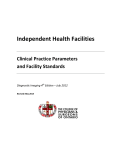Independent Health Facilities Clinical Practice Parameters and