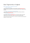 Basic Trigonometry in National curriculum