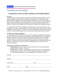Commitment Letter to Join the MHA Antibiotic Stewardship Initiative