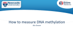 How to measure DNA methylation