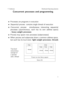 Concurrent processes and programming