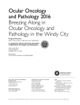 Ocular Oncology and Pathology 2016 Breezing Along in Ocular