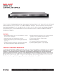 DATA SHEET VOCIA® CI-1 CONTROL INTERFACE