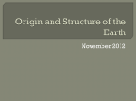 Origin and Structure of the Earth